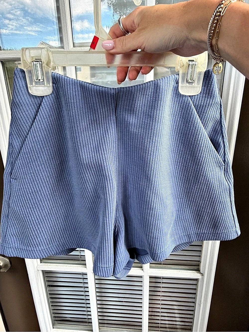 lululemon Ribbed Softstreme High-Rise Short 2" Shorts Blue Size 2